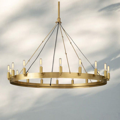 Damina Luxury Filament/Candelabra Vintage Round Chandelier