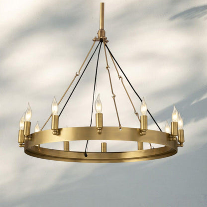 Damina Luxury Filament/Candelabra Vintage Round Chandelier