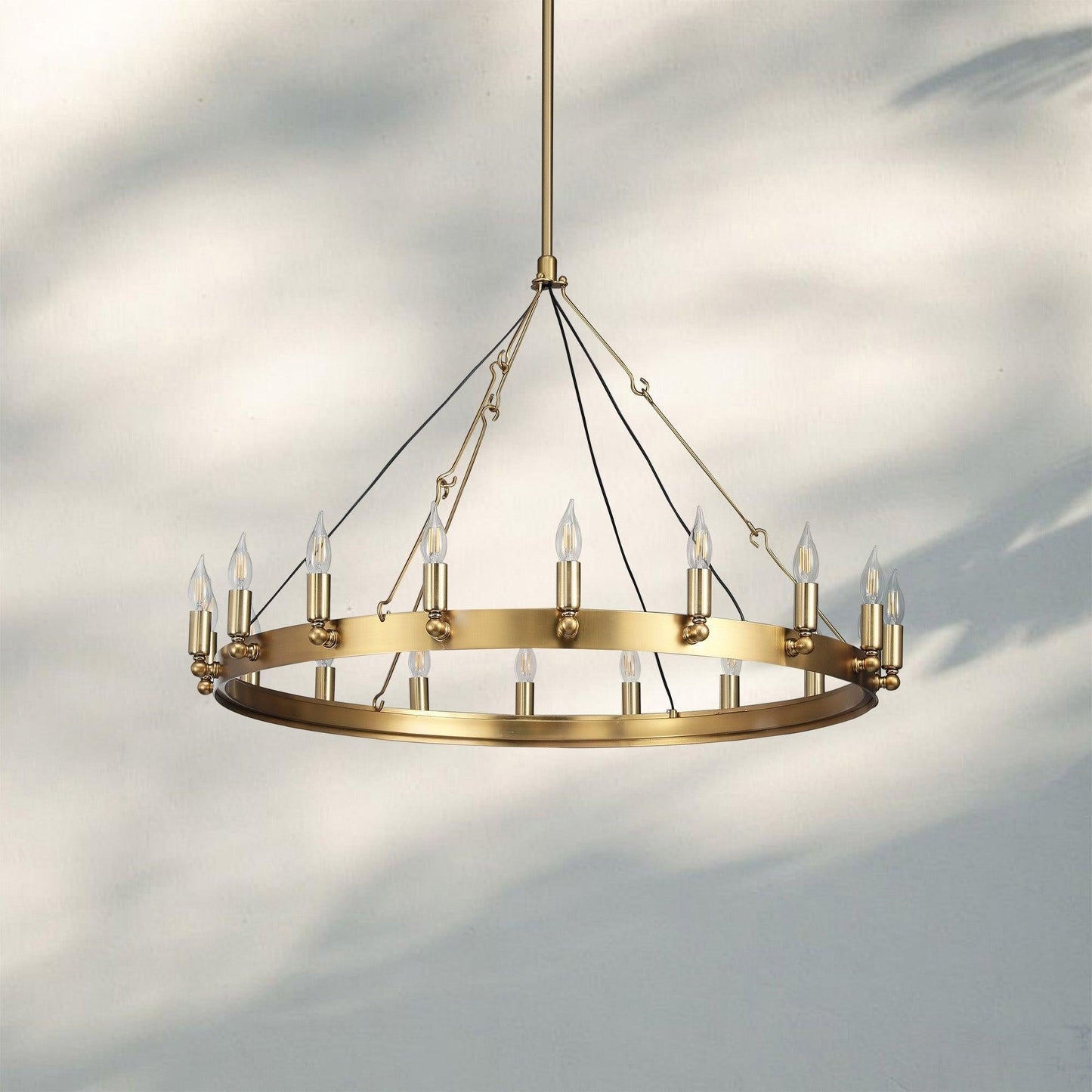 Damina Luxury Filament/Candelabra Vintage Round Chandelier