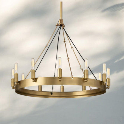 Damina Luxury Filament/Candelabra Vintage Round Chandelier
