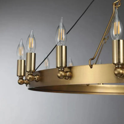 Damina Luxury Filament/Candelabra Vintage Round Chandelier
