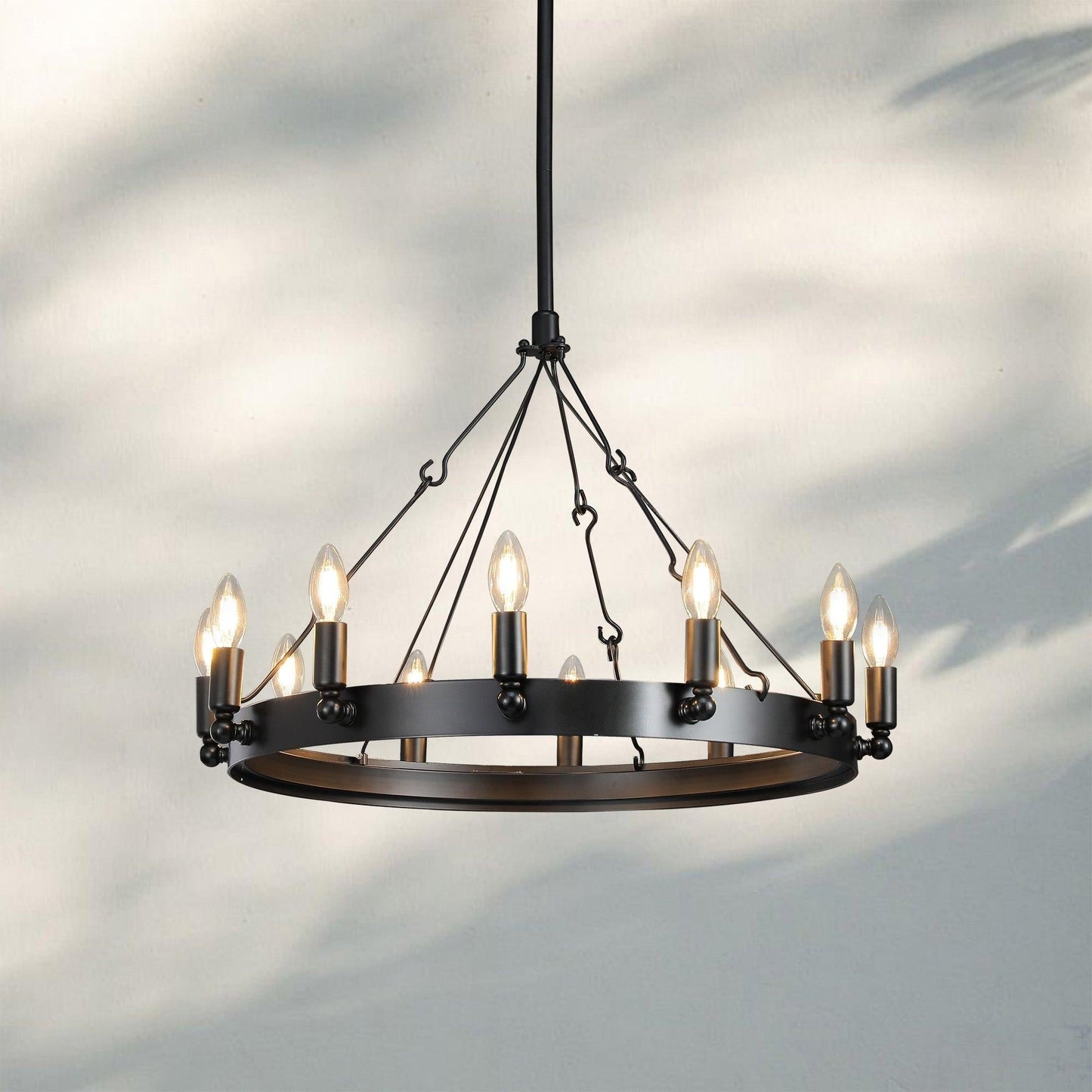 Damina Luxury Filament/Candelabra Vintage Round Chandelier