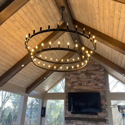 Damina Vintage 2-Tier Round Chandelier