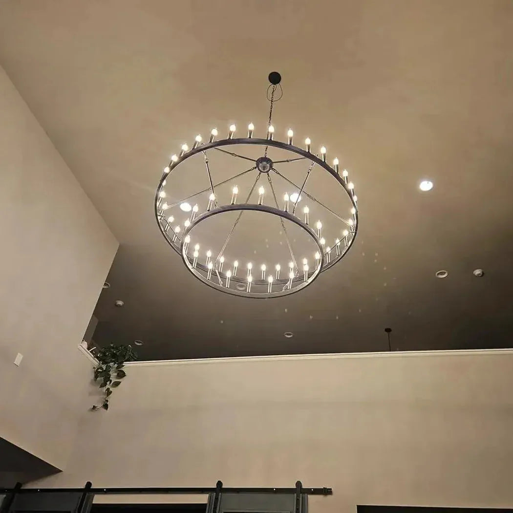 Damina Vintage 2-Tier Round Chandelier