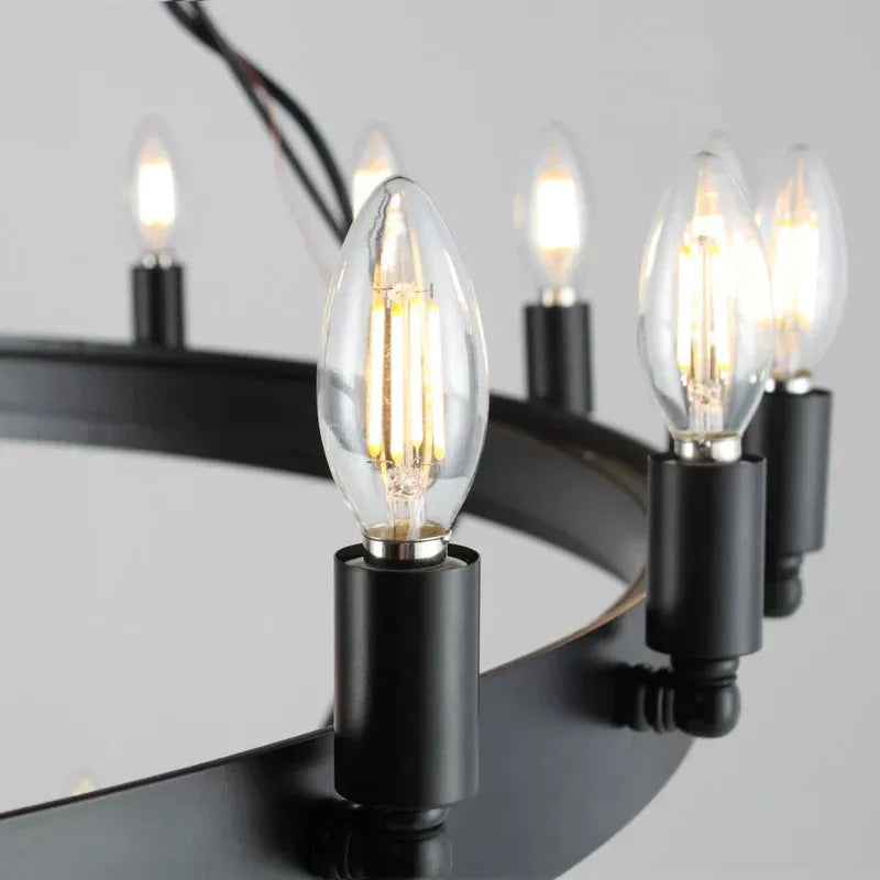 Damina Vintage 2-Tier Round Chandelier