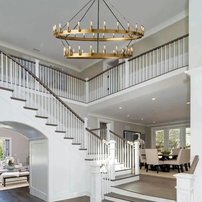 Damina Vintage 2-Tier Round Chandelier