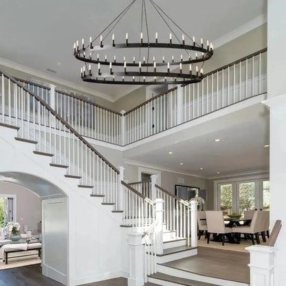 Damina Vintage 2-Tier Round Chandelier
