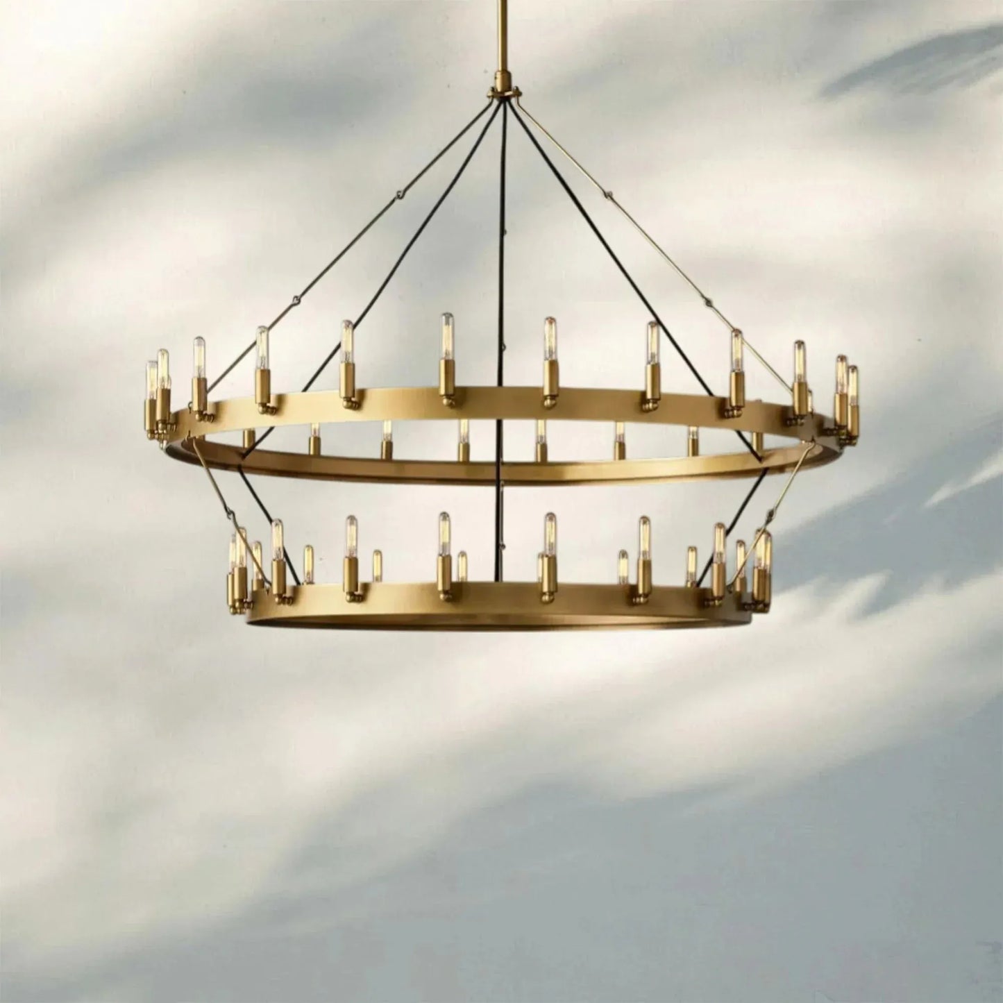 Damina Vintage 2-Tier Round Chandelier
