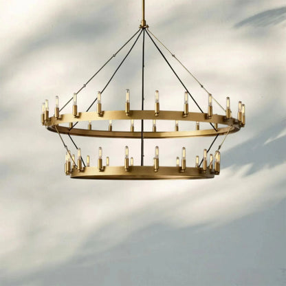 Damina Vintage 2-Tier Round Chandelier