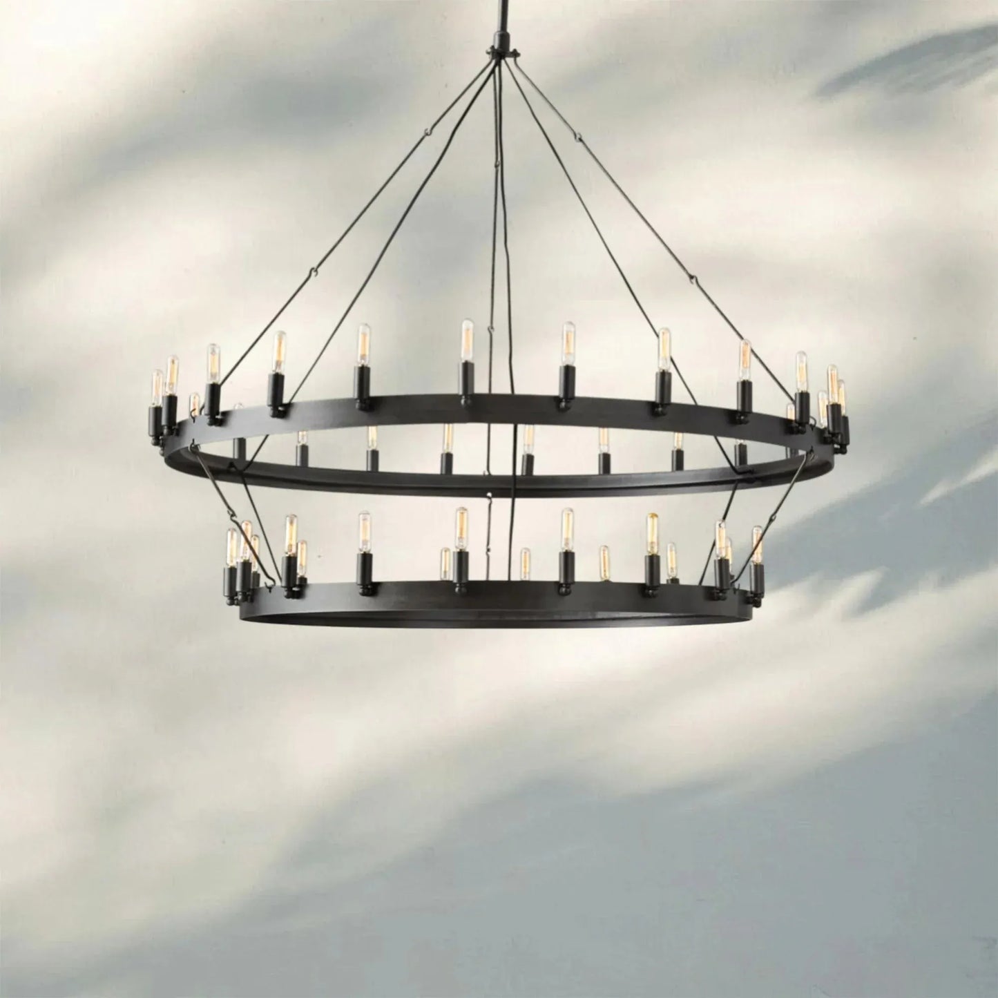 Damina Vintage 2-Tier Round Chandelier