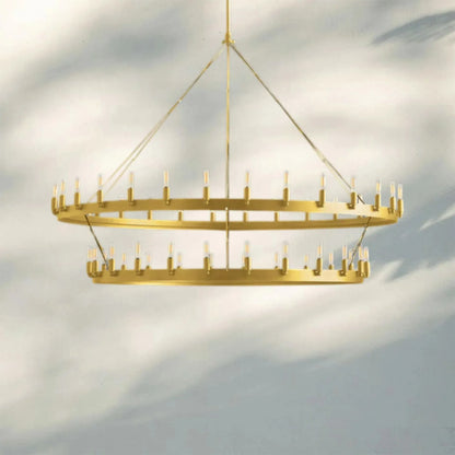 Damina Vintage 2-Tier Round Chandelier