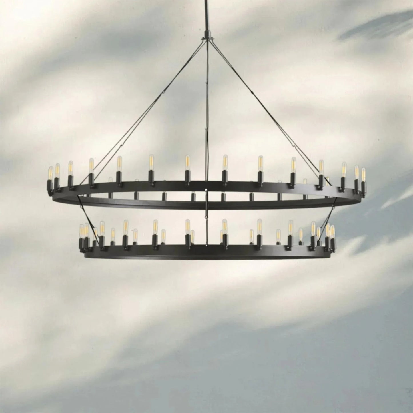 Damina Vintage 2-Tier Round Chandelier