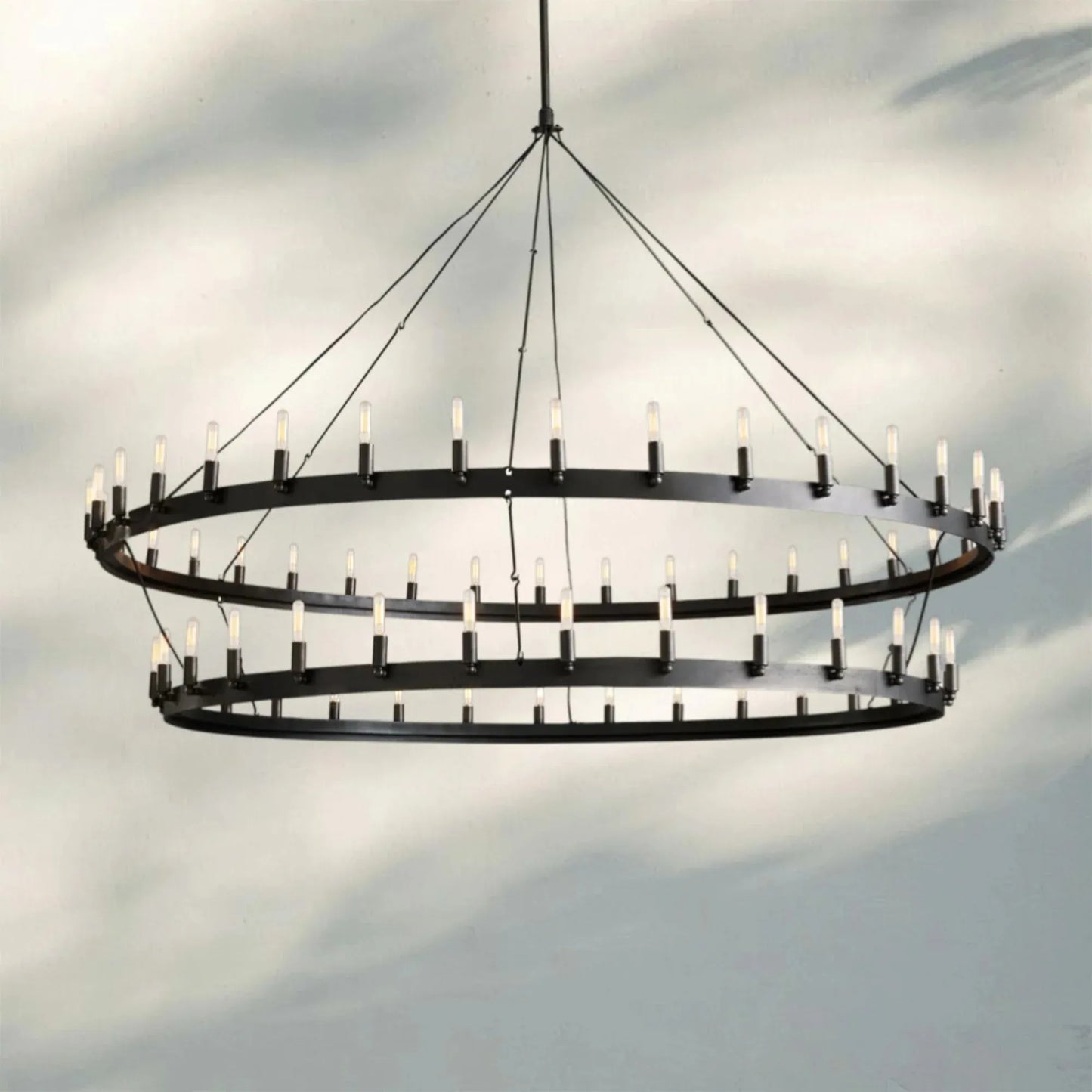 Damina Vintage 2-Tier Round Chandelier