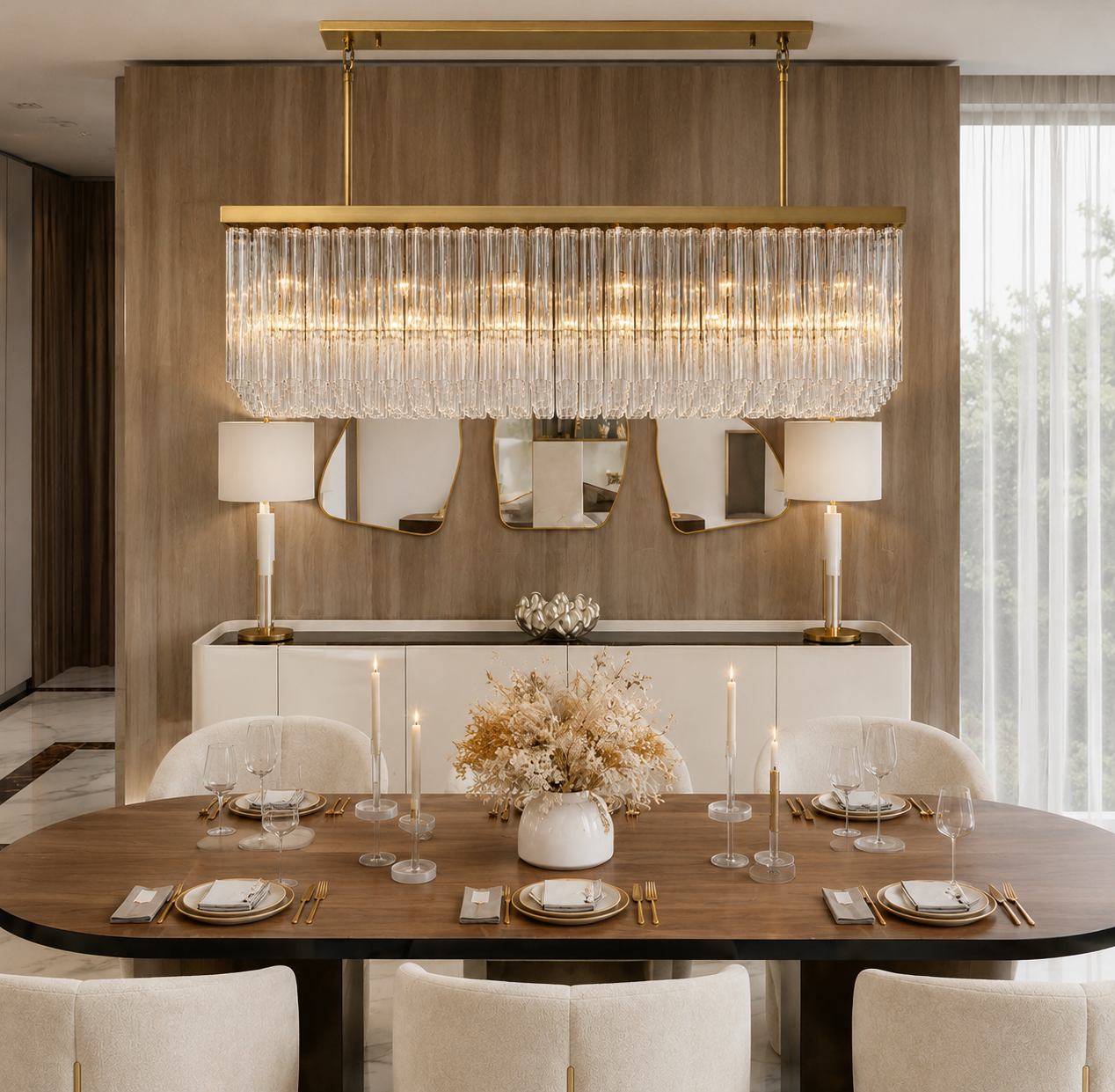 Cirbos Rectangular Chandelier