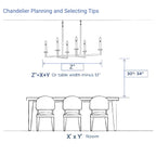 Arcuphoe LED Rectangular Chandelier