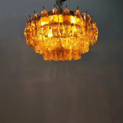 Kiaris Glass Round Flush Mount 17" 24‘’