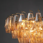 Kiaris Glass Tiered Round Chandelier 37‘’ 47‘’ 62‘’