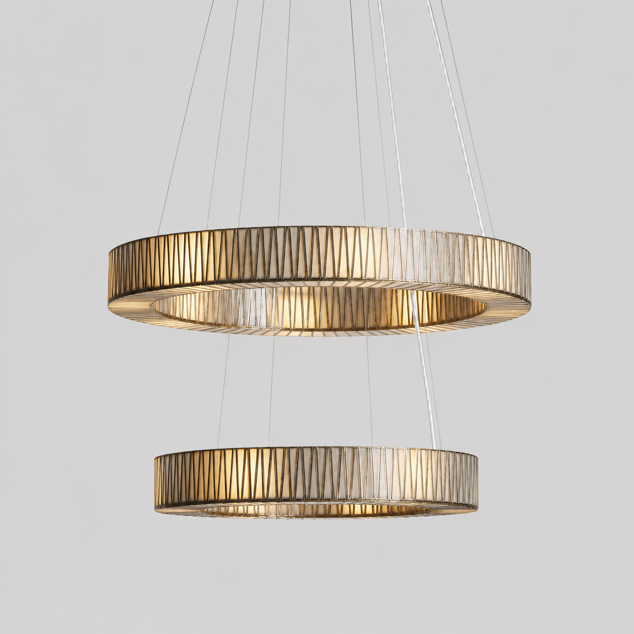 Jeunet 2-Tier Round Chandelie