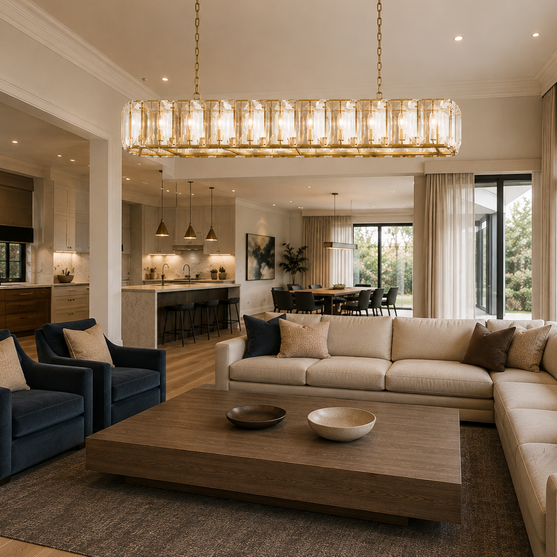 Hadilor Crystal Rectangular Chandelier