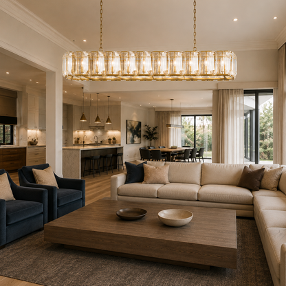 Hadilor Crystal Rectangular Chandelier