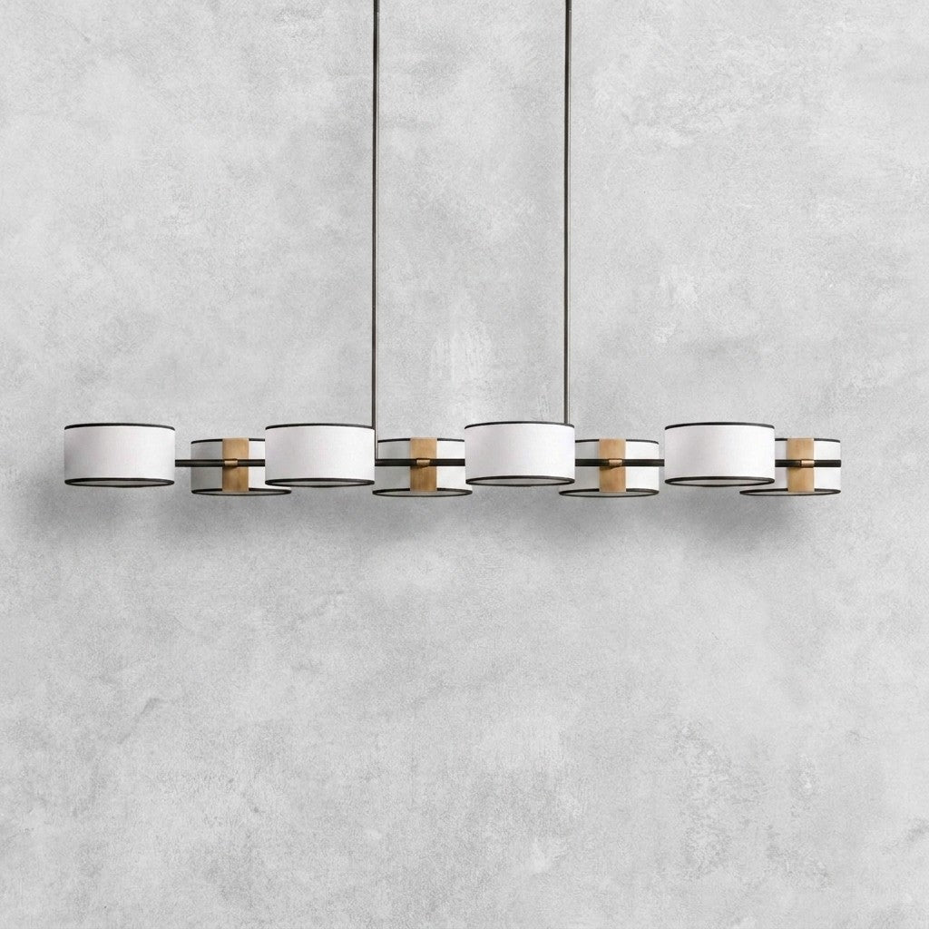 Daphne Fabric Linear Chandelier 62''72''