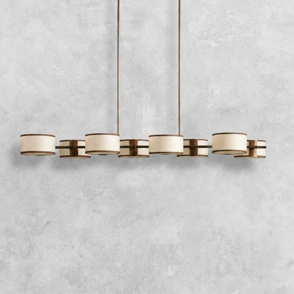 Daphne Fabric Linear Chandelier 62''72''
