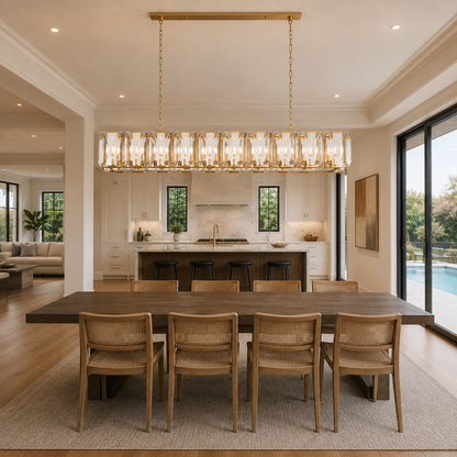Hadilor Crystal Rectangular Chandelier