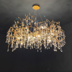 Avis Crystal Rain Branch Chandelier