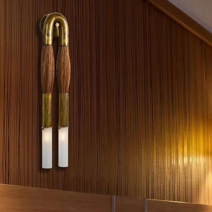 Double Head Antonia Horsehair Sconce