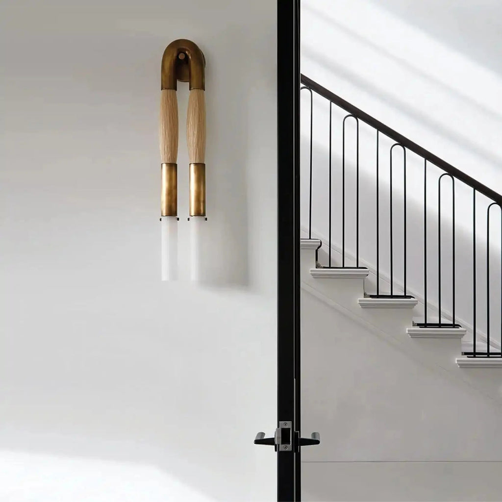 Double Head Antonia Horsehair Sconce