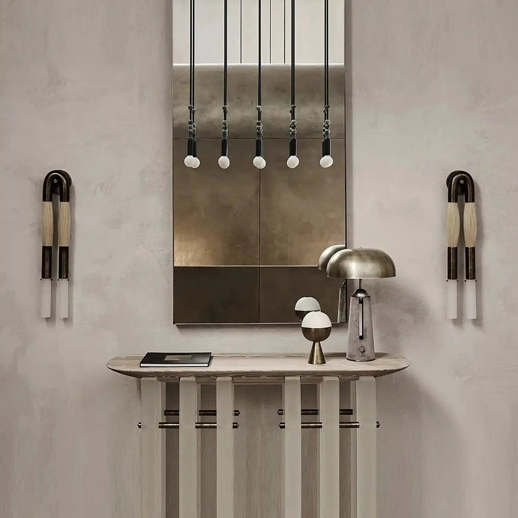 Double Head Antonia Horsehair Sconce