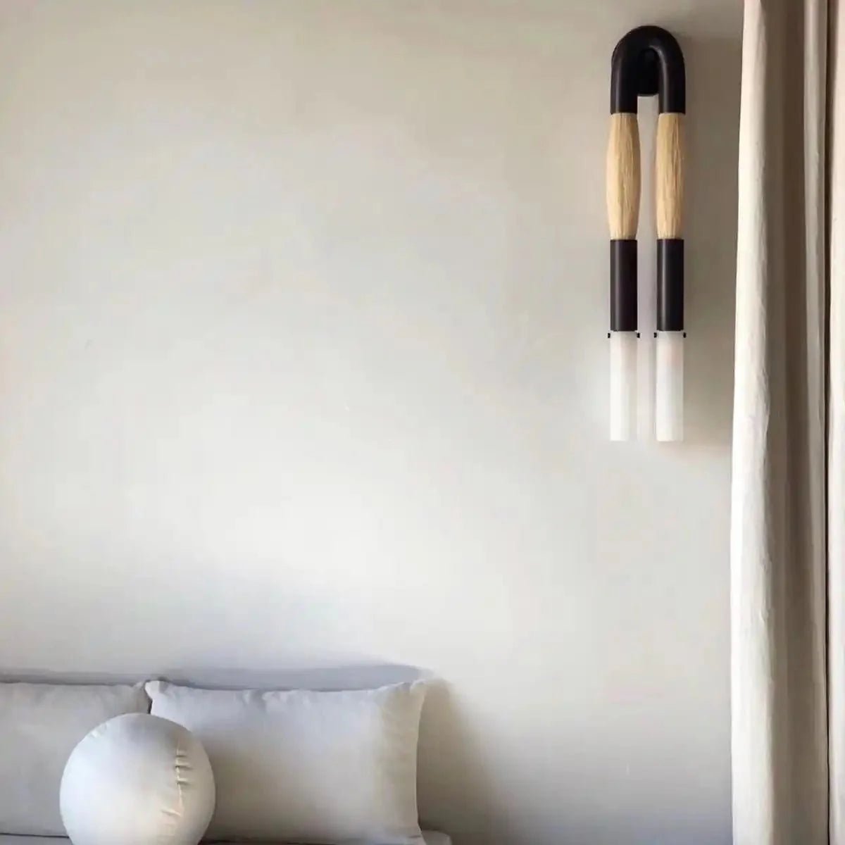 Double Head Antonia Horsehair Sconce