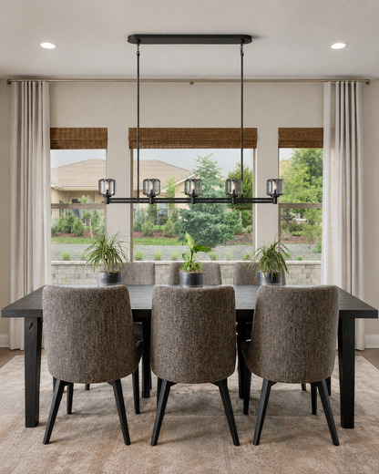 Demored Linear Chandelier