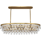 Eamon Glass Oval Chandelier 42.75''W