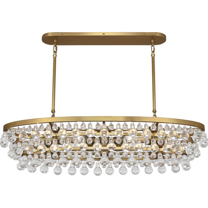 Eamon Glass Oval Chandelier 42.75''W