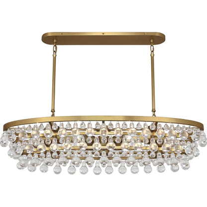 Eamon Glass Oval Chandelier 42.75''W