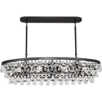 Eamon Glass Oval Chandelier 42.75''W