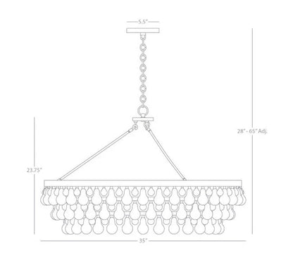 Eamon Large Chandelier 35''W