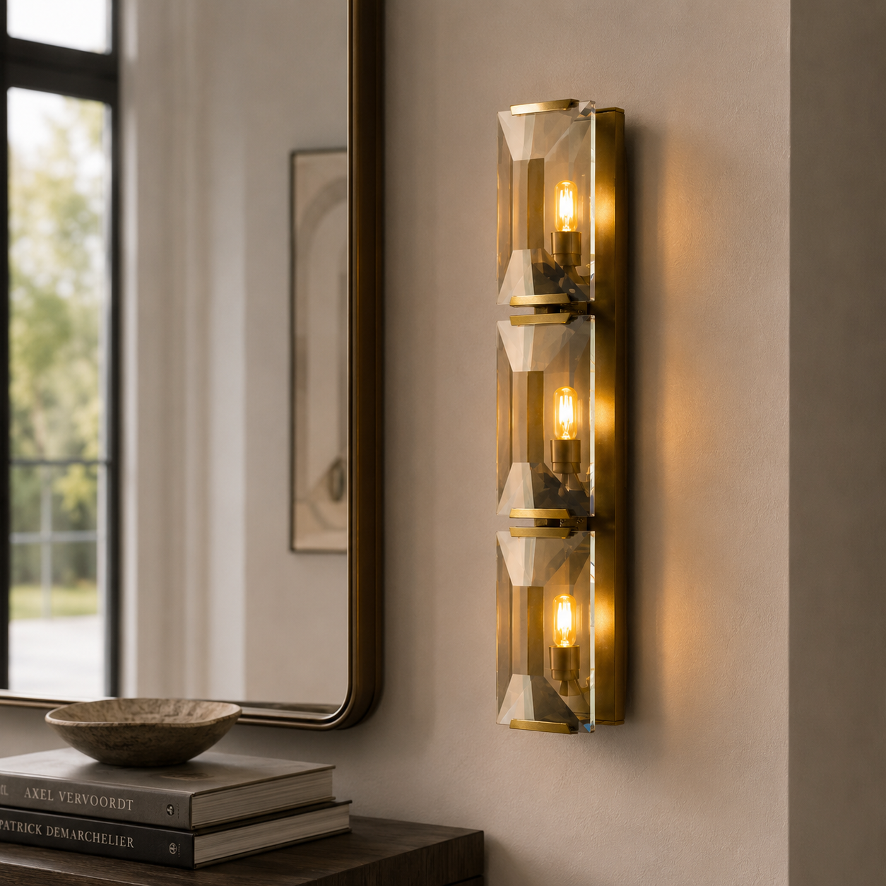 Hadilor CRYSTAL TRIPLE SCONCE