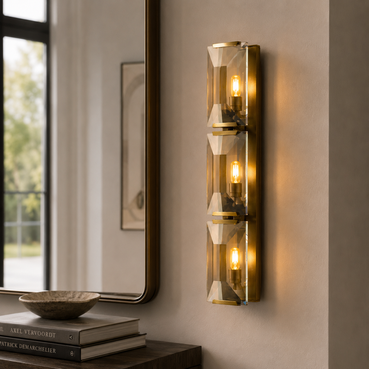 Hadilor CRYSTAL TRIPLE SCONCE