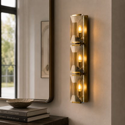 Hadilor CRYSTAL TRIPLE SCONCE