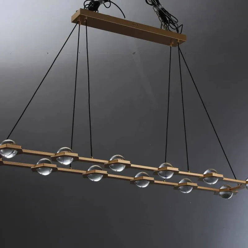 Planet Rectangular Chandelier 54" 72"