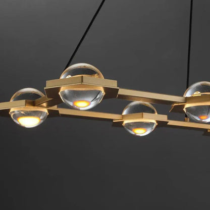 Planet Rectangular Chandelier 54" 72"