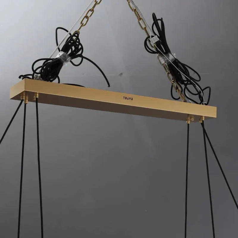 Planet Rectangular Chandelier 54" 72"