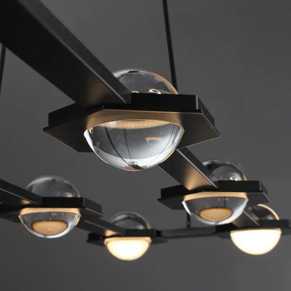 Planet Rectangular Chandelier 54" 72"