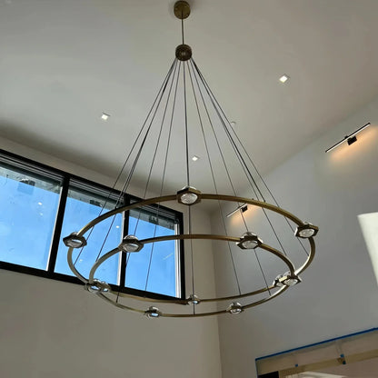 Planet 2-Tier Round Chandelier 48" 60"
