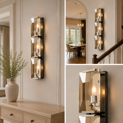 Hadilor CRYSTAL TRIPLE SCONCE