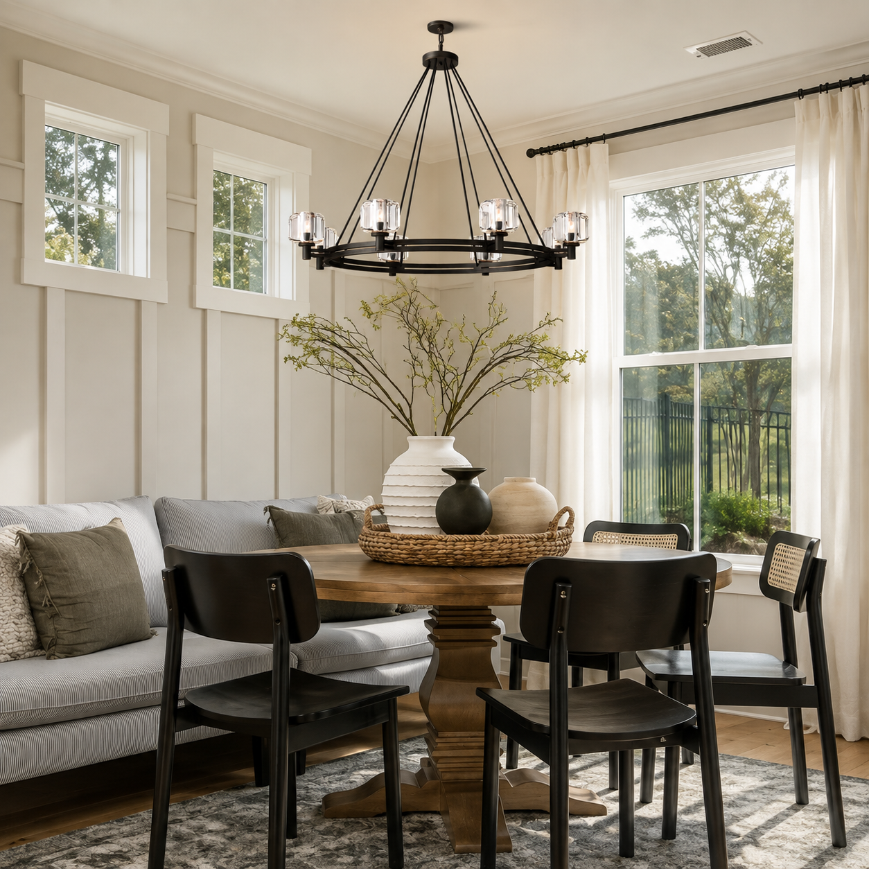 Demored Round Chandelier
