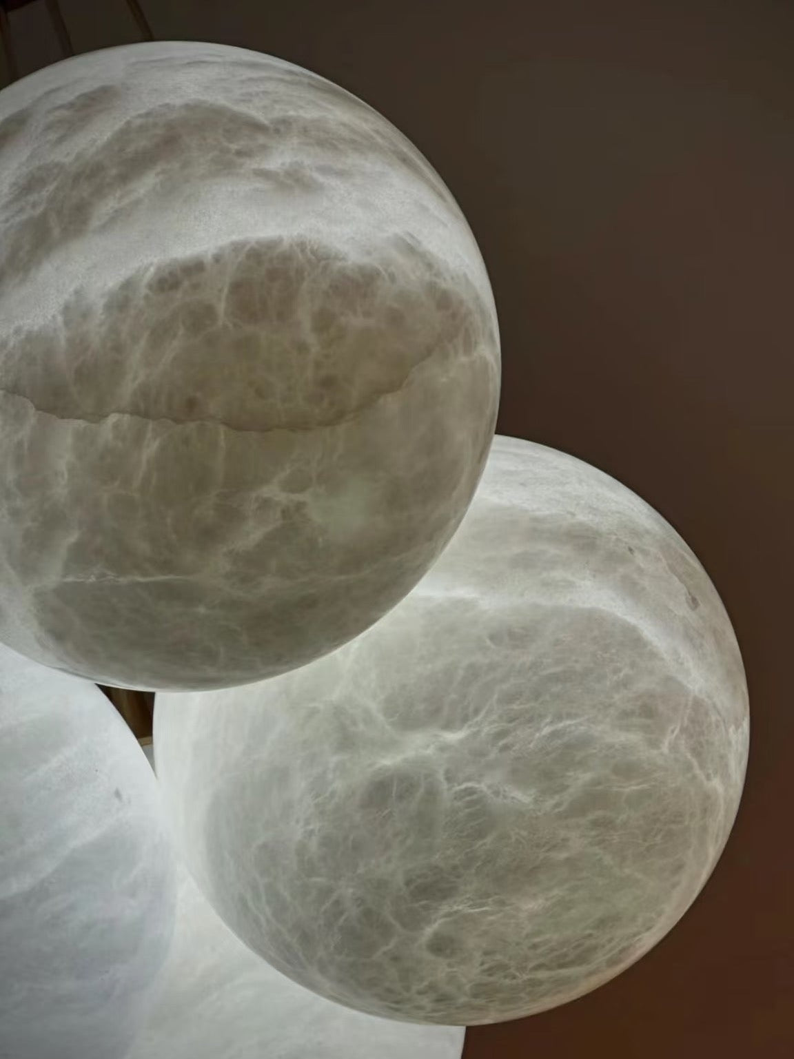 Lunar Alabaster Spherical Chandelier