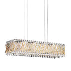 Extra Large Luxury Rectangle Crystal Pendant Chandelier for Living/Dining Room/Kitchen Island